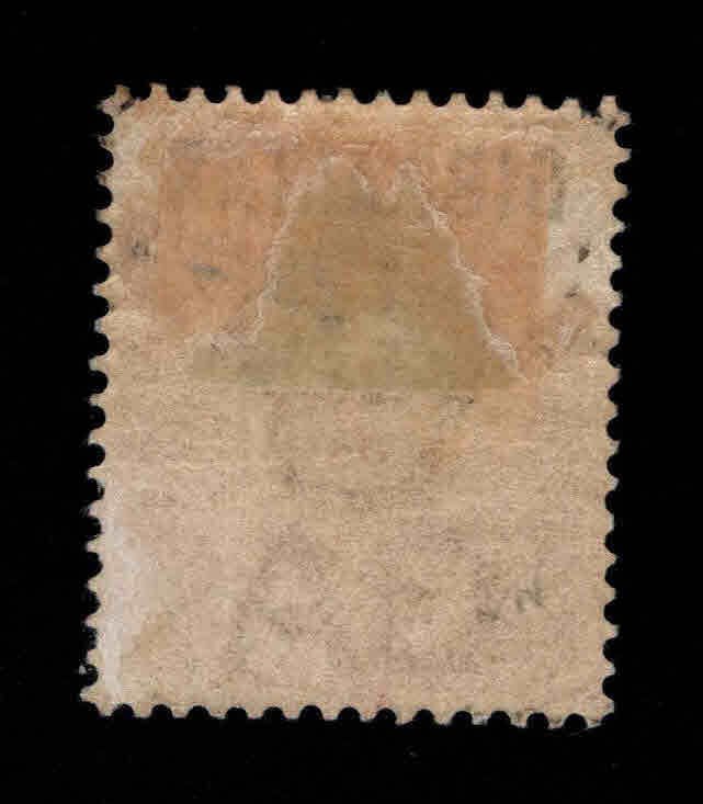 Gibraltar Scott and SG 5 MH* 1886  Overprinted Bermuda stamp