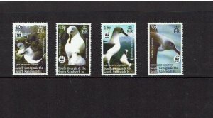 South Georgia: 2003, Endangered Species, Grey-Headed Albatross,  MNH set