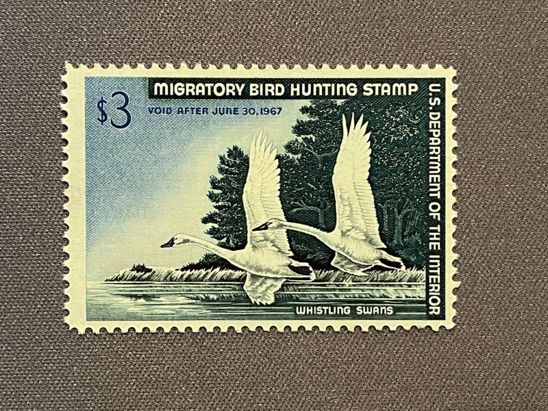 RW33, Whistling Swan, Mint OGNH, CV $145