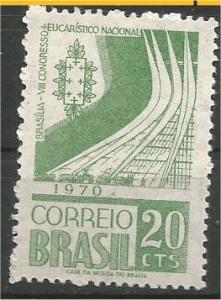 BRAZIL 1970, MNH 20cr, Cathedral  Scott 1164