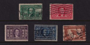 1904 Louisiana Purchase 1c - 10c Sc 323 - 327 used set of 5 complete (W3