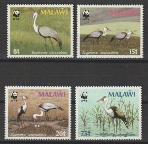 MALAWI 1989/88 WWF SG 763/6 MNH