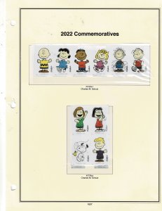 2022 Mint Commemoratives Charles Schulz Forever US Postage 10 different #5726a-j