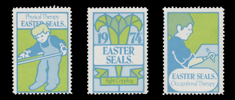 USA CINDERELLA STAMP. EASTER SEAL 1974. UNUSED. # 31