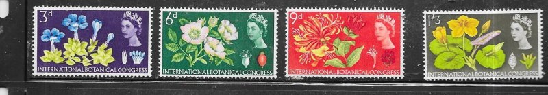 GB #414-417  Queen Elizabeth set complete  (MLH ) CV $2.95