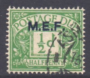 Middle East Forces Scott J1 - SG MD1, 1942 MEF Postage Due 1/2d used