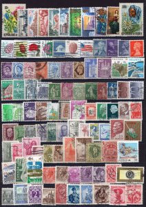 100 Different used stamps
