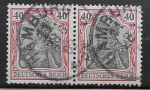 Germany Sc.72  / Mi. 75 Used pair