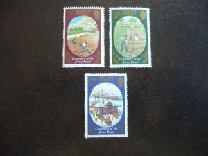 Stamps - Jersey - Scott# 226-228 - Mint Never Hinged Set of 3 Stamps