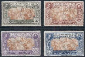 ITALY #143-6 Propagation of the Faith, Complete set, used, VF, Scott $700.00