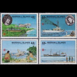 MARSHALL IS. 1987 - Scott# C17-20 Earhart Flight Set of 4 NH