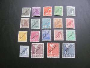 GERMANY 1948 MNH SC 9N1/20 BLACK OVERPRINT  ALMOST SET XF 310 EUROS (117)