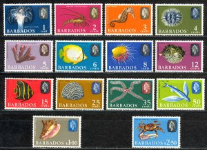 Barbados Sc# 267-280 MNH 1965 Sea Life