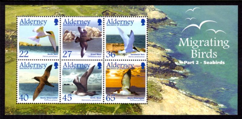 Alderney 214a Birds Souvenir Sheet MNH VF