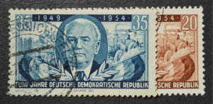 DDR Sc # 224-25, VF Used