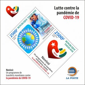 Stamps of 2020. TOGO. - FIGHT AGAINST THE COVID-19 PANDEMIC