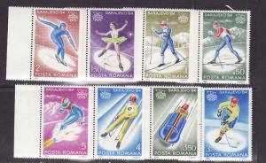 Romania-Sc#3166-73-unused NH set-Sports-Winter Olympics-1984-