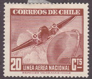 Chile C72 Plane & Globe 1943