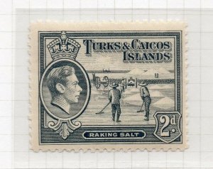 Turks & Caicos Islands 1938 Early Issue Fine Mint Hinged 2d. NW-95221