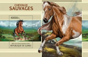 Guinea 2013 MNH - WILD HORSES. Y&T Code: 1505. Michel Code: 9740 / Bl.2209