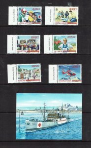 Jersey: 2013, 150th Anniversary, International Red. Cross, MNH Set + M/Sheet