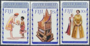 Fiji   SC# 371 - 373   MNH   QE II Silver Jubilee    see details/scans 