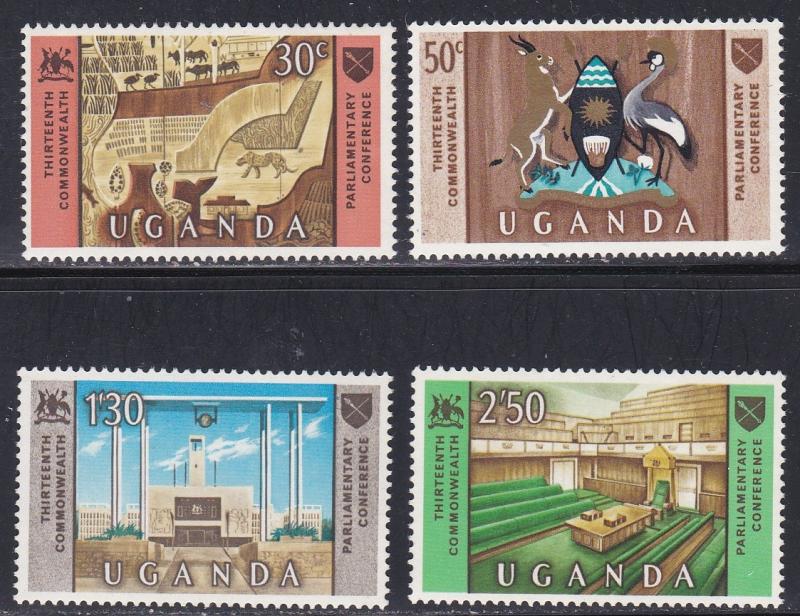 Uganda # 111-114, Commonwealth Parliamentary Assoc., NH