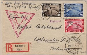 GERMANY C43-C45 1933 Century Of Progress Flight Cover (72919) 