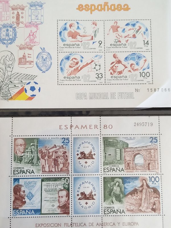 Spain 2 minisheets 1980+1982