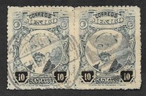 SE)1917-20 MEXICO ?? FRANCISCO MADERO 10C SCT 623, USED PAIR