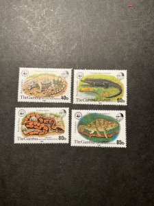 Stamps Gambia Scott# 432-5 never hinged