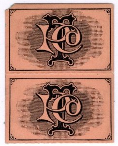 Scarce 1890's Philadelphia Traction Companies Tickets Unused Set/2