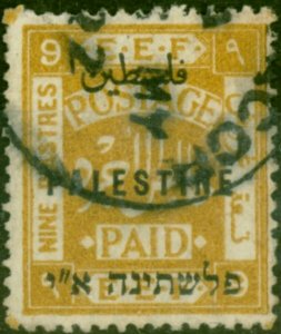 Palestine 1922 9p Ochre SG87 Fine Used 