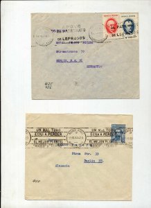 Chile Argentina Uruguay Peru Mid Period Covers x 14 To Germany(NS07