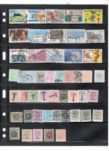 BELGIUM COLLECTION ON STOCK SHEET MINT/USED