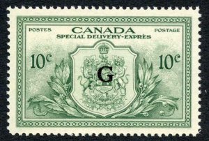 Canada SGOS21 10c Special Delivery G SUPERB U/M (MNH) Cat 23 pounds 