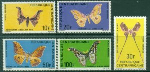 Central African Republic 1969 Insects Butterflies MLH