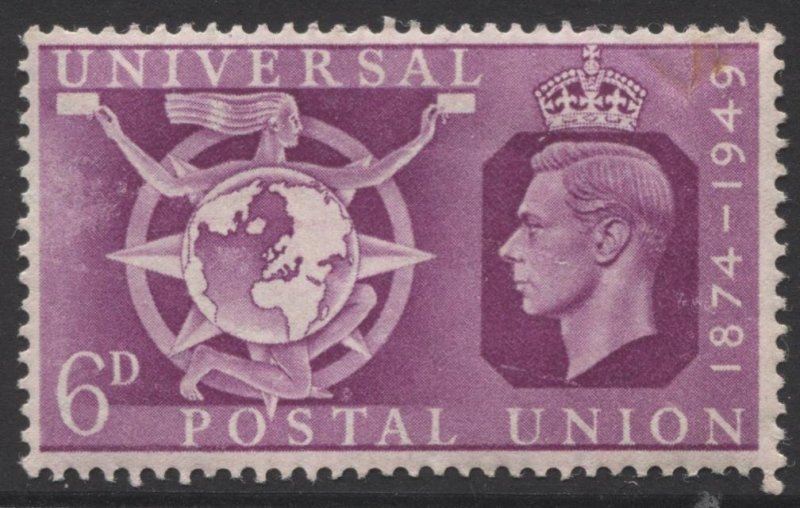 STAMP STATION PERTH GB #278 UPU  MVLH 1949