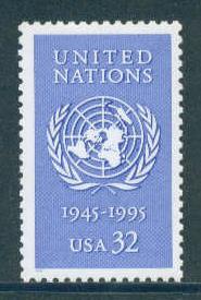 2974 32c United Nations Fine MNH