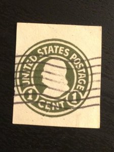 US SC# U420 Franklin Cut Square Used