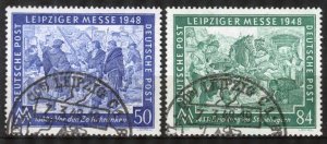 Germany Allied Occupation 1948 Leipzig Spring Fair Mi. 967/8 Used