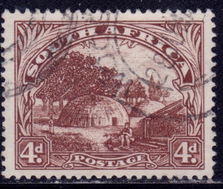 South Africa, 1927-30, Landscape, Trees, 4p, sc#40a, used,++