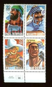 US #3086a 32¢ Folk Heroes