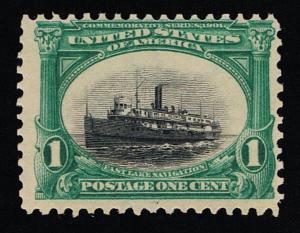AFFORDABLE GENUINE SCOTT #294 F-VF MINT OG NH 1¢ PAN-AMERICAN EXPO ISSUE
