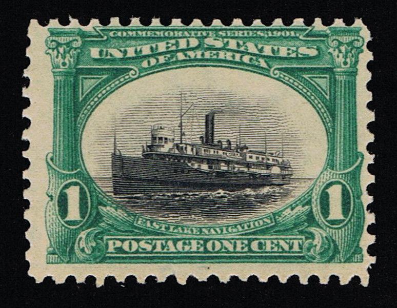 AFFORDABLE GENUINE SCOTT #294 F-VF MINT OG NH 1¢ PAN-AMERICAN EXPO ISSUE