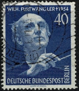 GERMANY BERLIN 1955 ANNI DEATH of FURTWANGLER USED (VFU) SG B125 P.14 SUPERB