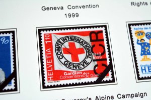 COLOR PRINTED SWITZERLAND 1843-2010 STAMP ALBUM PAGES (213 illustrated pages)