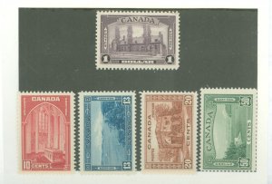 Canada #241-245 Mint (NH) Single (Complete Set)