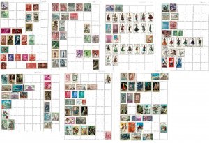 Spain collection U 1870s-1990s: see scans