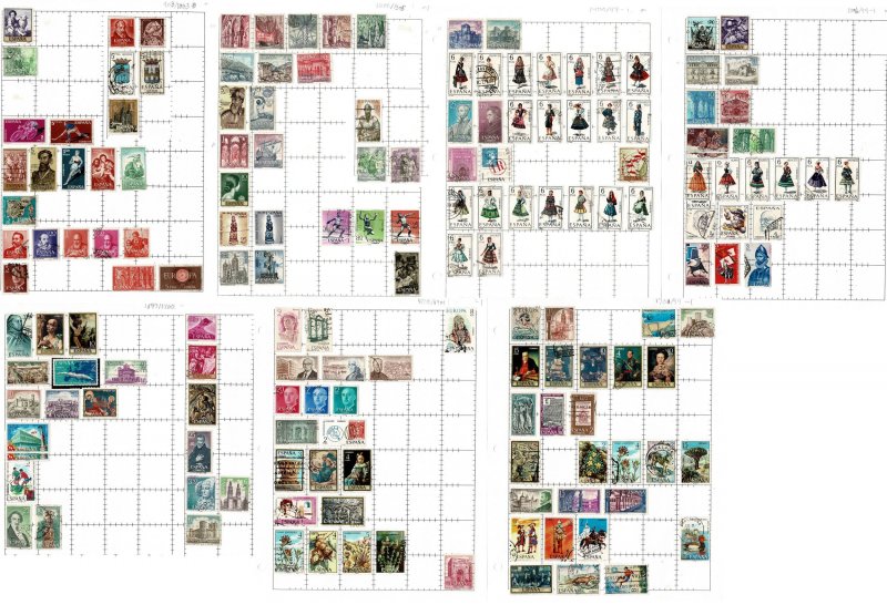 Spain collection U 1870s-1990s: see scans